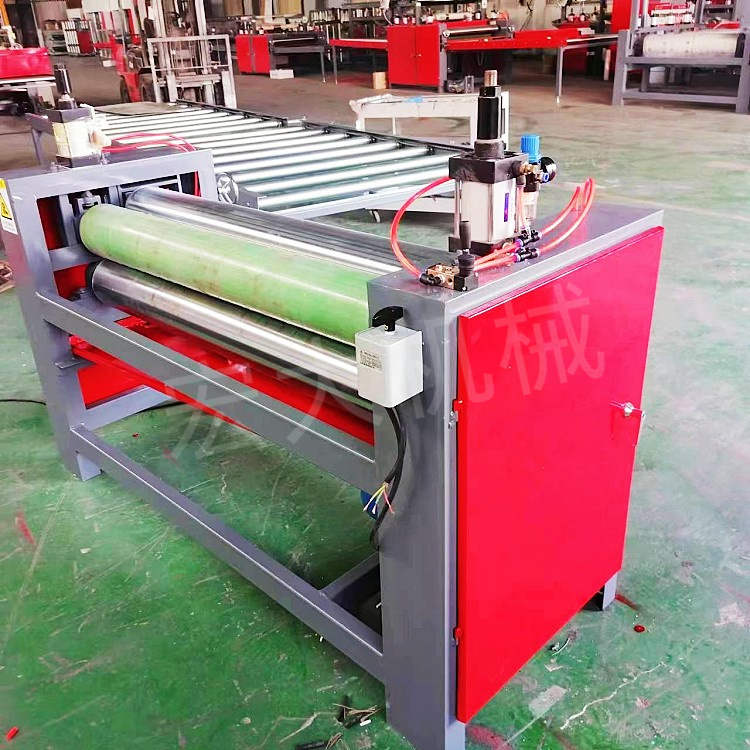 Woodworking adhesive coating machine PVC board density board acrylic board film rolling adhesive machine grand production