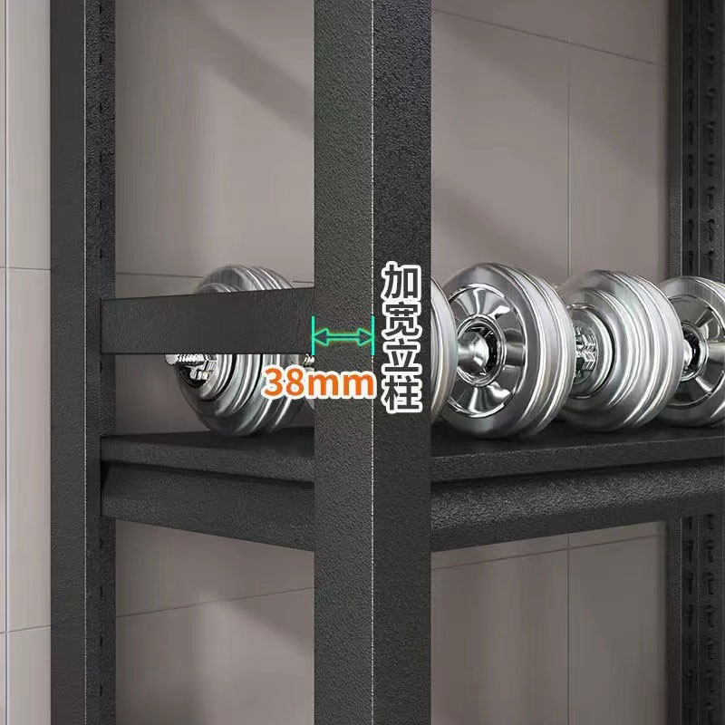 Carbon steel three-layer shelf, kitchen storage rack, flat vegetable rack, grille cargo rack