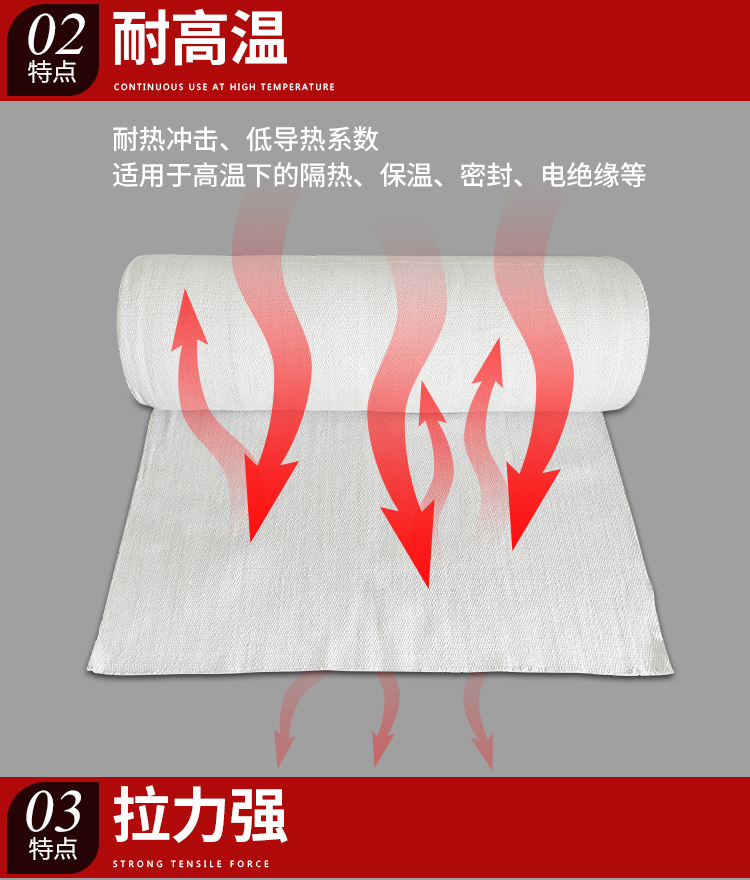 The manufacturer provides dust-free asbestos cloth, ceramic fiber cloth, welding blanket, composite aluminum foil, and ceramic cloth, which can be processed for 1-5mm