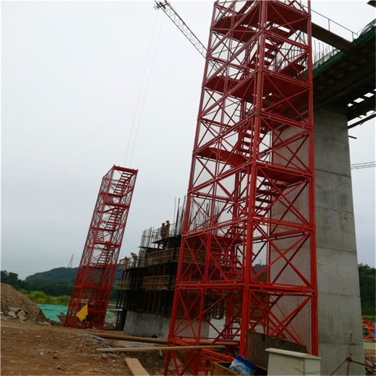 Factory produced road and bridge safety ladders, subway foundation pit inclined ladder combination ladders can be customized in colors