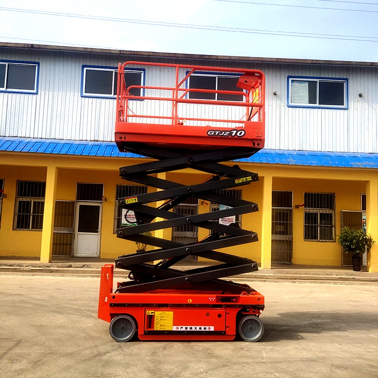 High altitude work vehicle fully self-propelled lift, 4m, 6m, 8m scissor fork type lifting platform hydraulic pressure