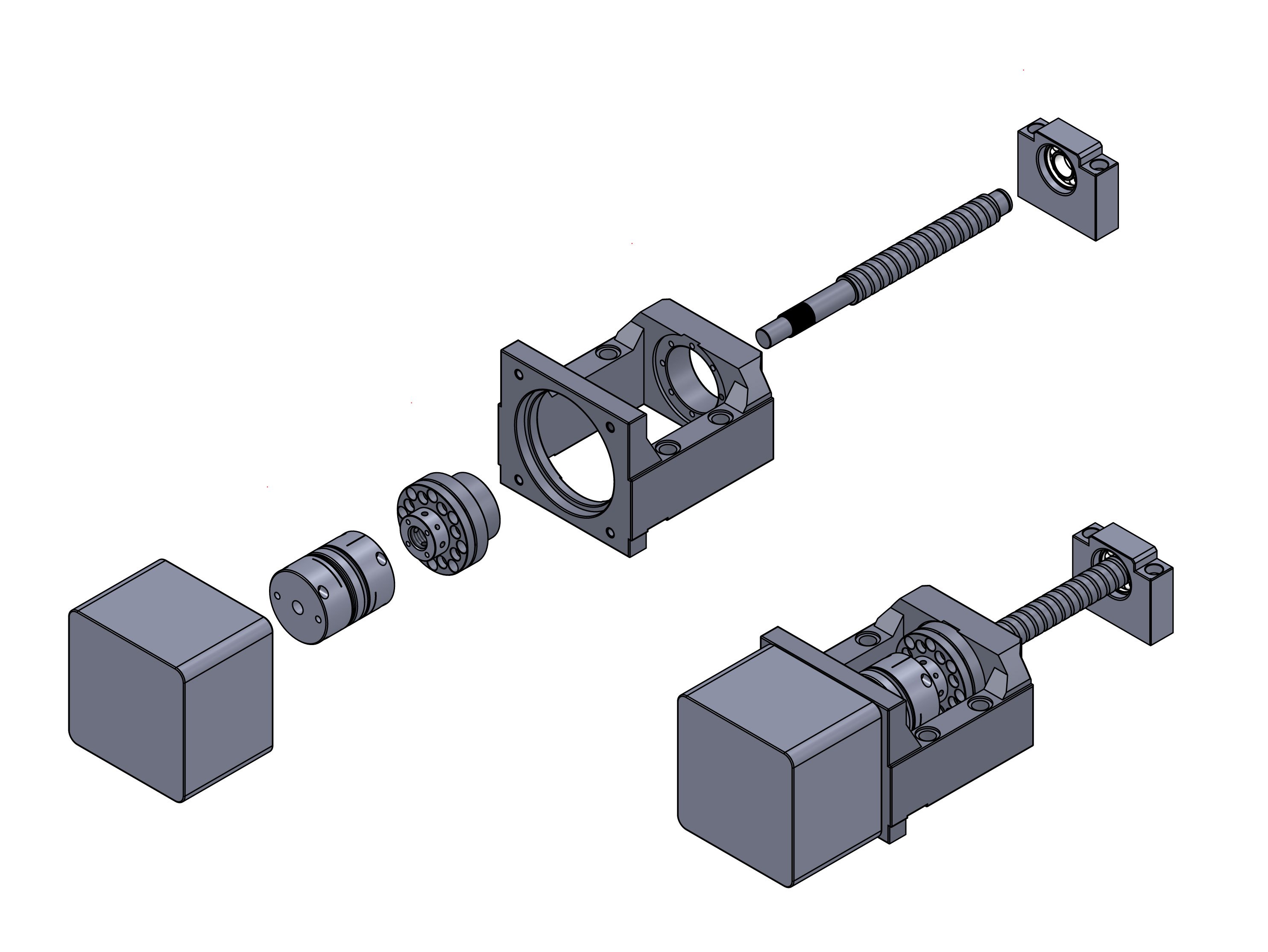 Huizhou New Energy Equipment LEC21 Screw Fixing Seat Yiheda Replacing Aess Screw Support Seat