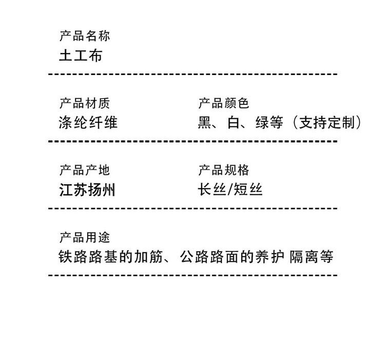 White short silk needle punched geotextile for isolation, filtration, and drainage, impermeable long silk polyester fabric for road maintenance