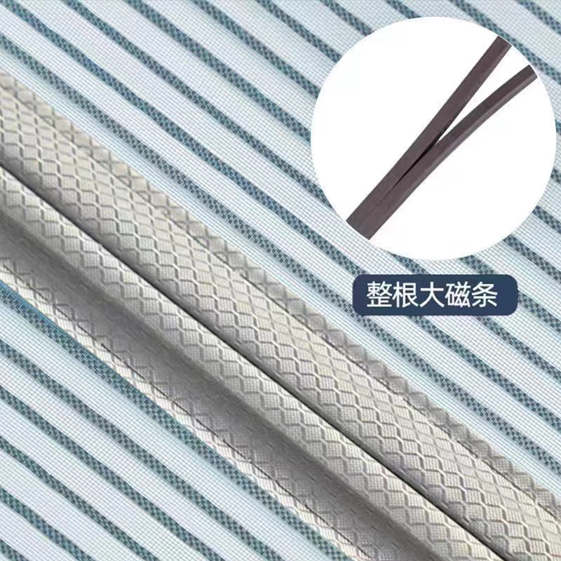 Diamond mesh full magnetic strip door curtain, summer mesh, mosquito proof window mesh, self-adhesive, encrypted, silent, and perforated screen window