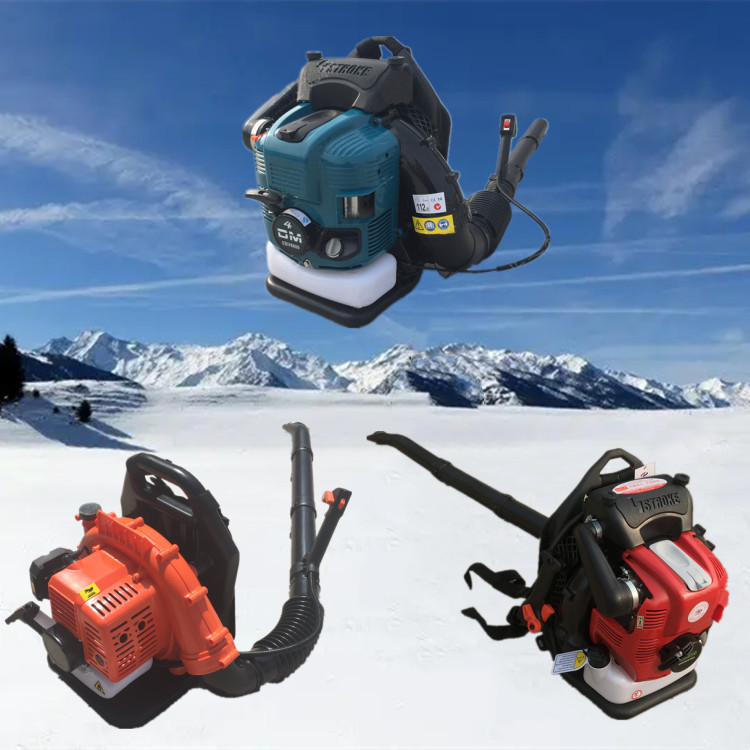 Backpack gasoline hair dryer Site leaf blower Dust collector Four stroke snow blower Road cleaning Blade blower