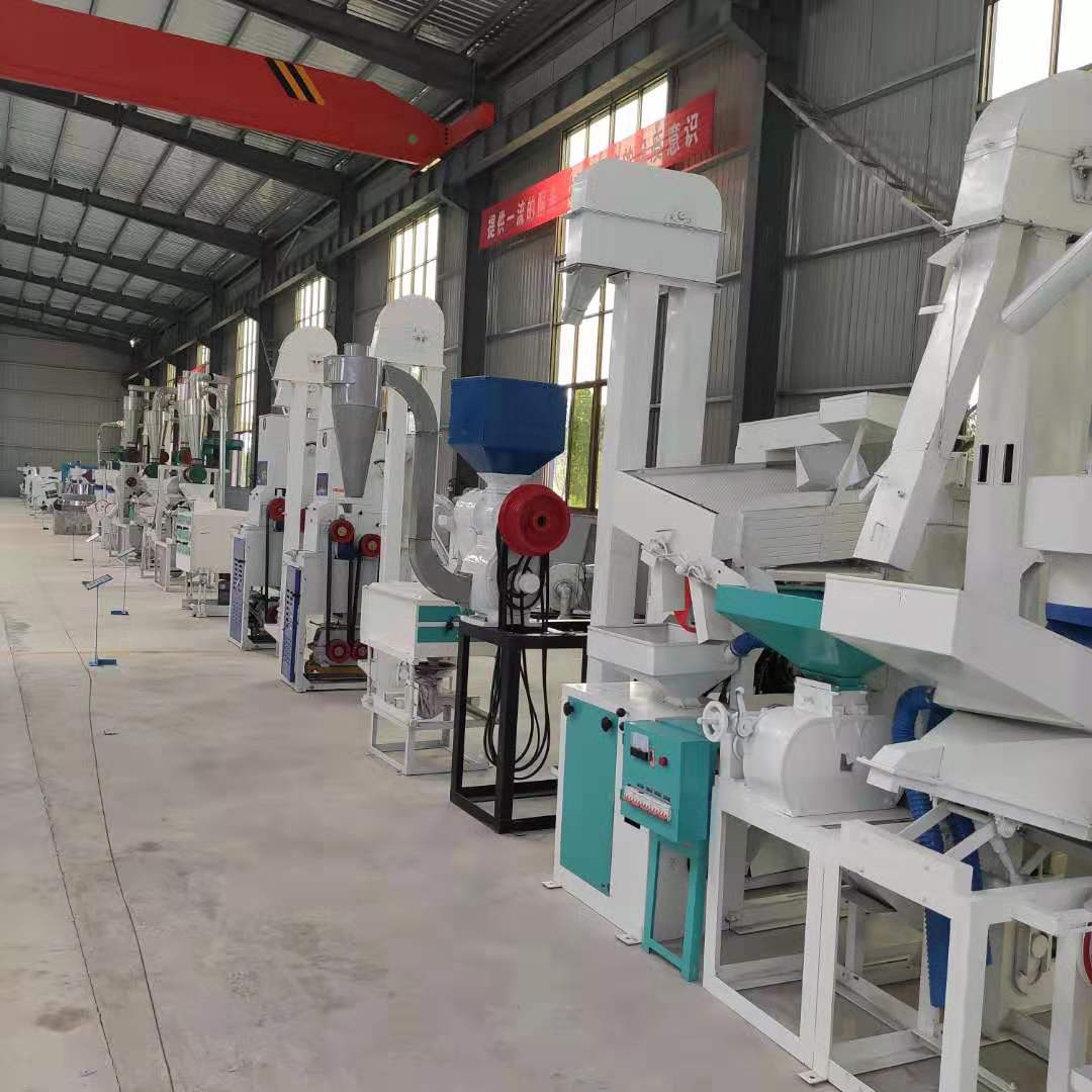 Complete set of equipment for daily processing of 30 tons of rice, fully automatic assembly line rice milling unit