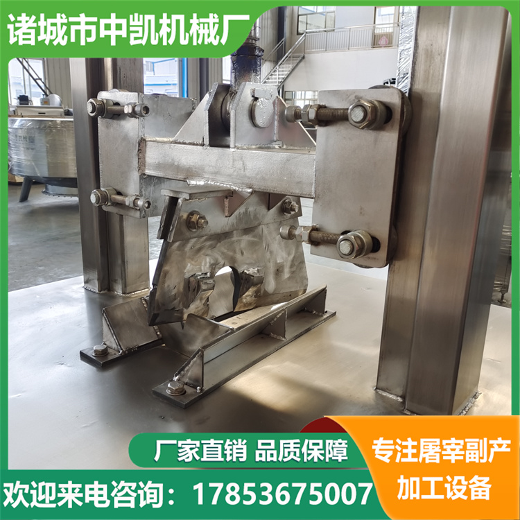 Sheep Head Splitting Machine Fully Automatic Hydraulic Splitting Equipment for Pig, Cow, and Sheep Slaughtering Line Zhongkai