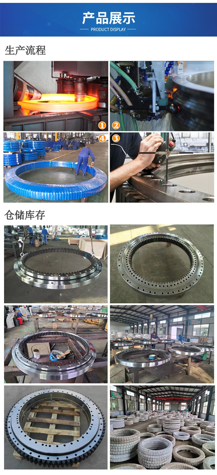 Shensteel SK460 Excavator Accessories Wholesale Mining Quality Structural Parts Rotary Bearing Rotating Large Turntable