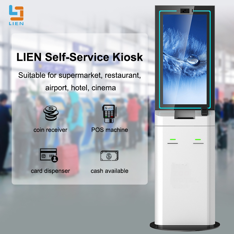 Hotel self-service terminal check-in and check-out intelligent processing LED touch inquiry all-in-one machine unmanned hotel equipment