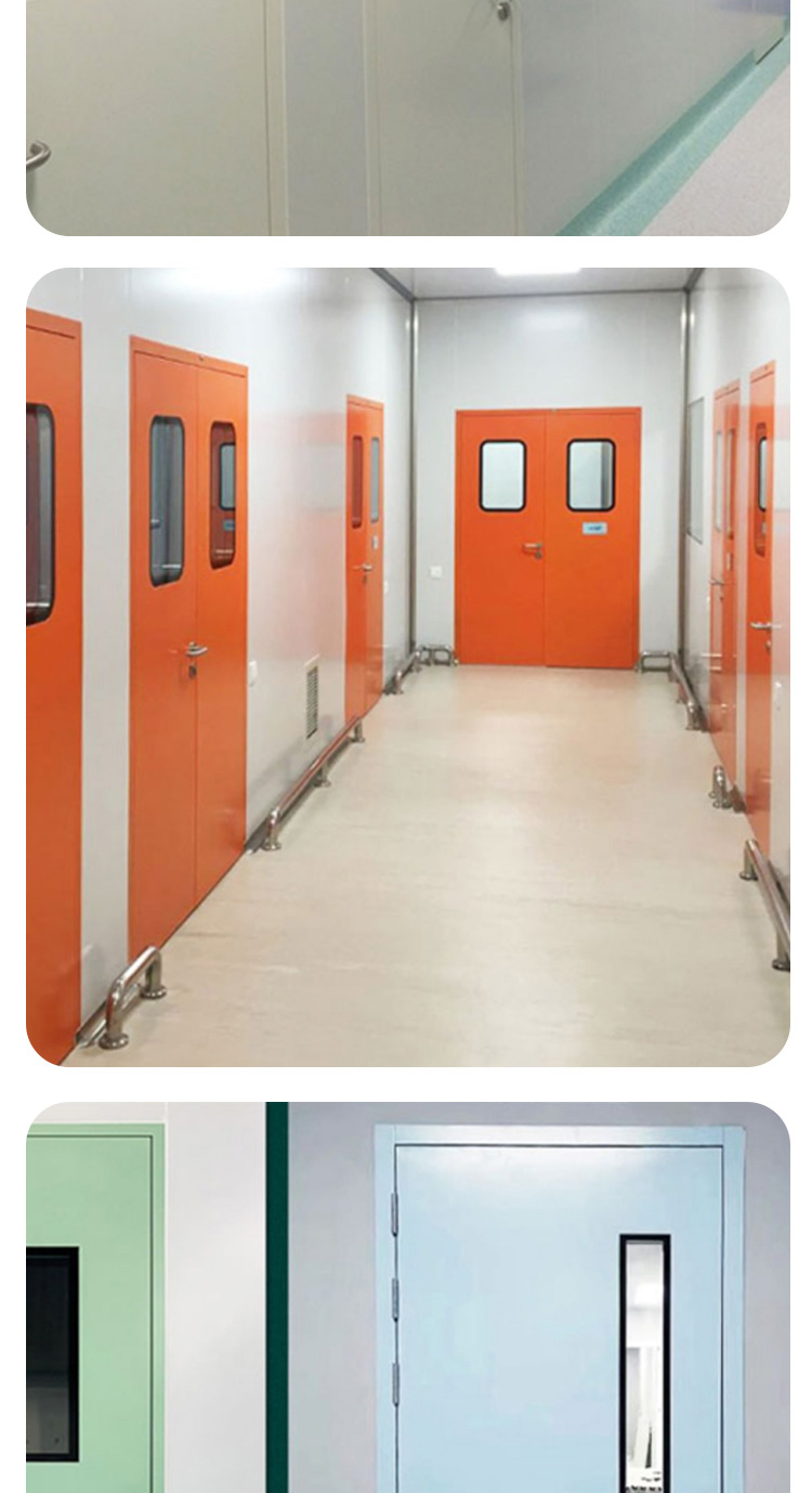 Medical steel door, clean room door, steel medical door, foot operated electric sliding purification door