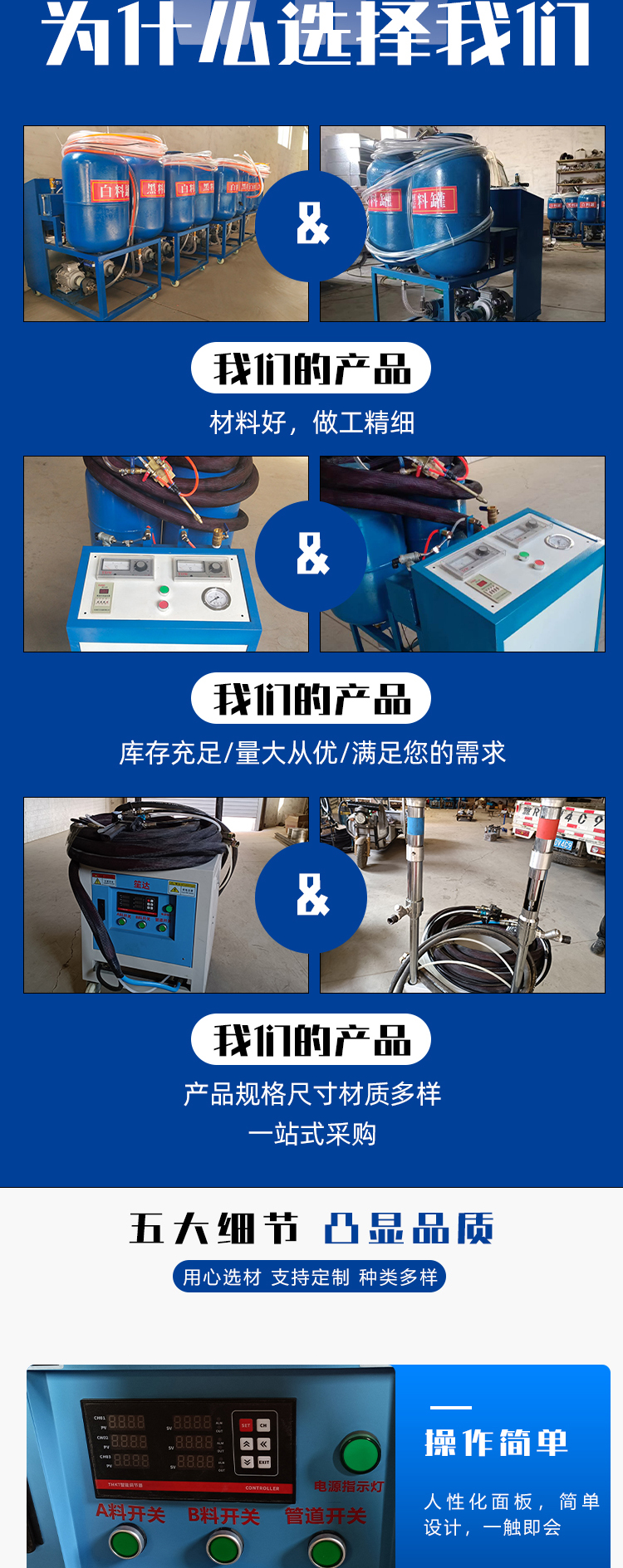 Polyurethane high-pressure spraying machine, lightweight multifunctional putty, and sufficient supply of mortar, Kexun