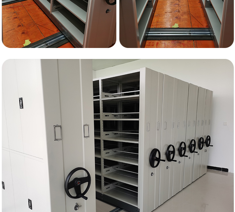 Electronic file rack installation, steel file dense rack, large capacity data cabinet