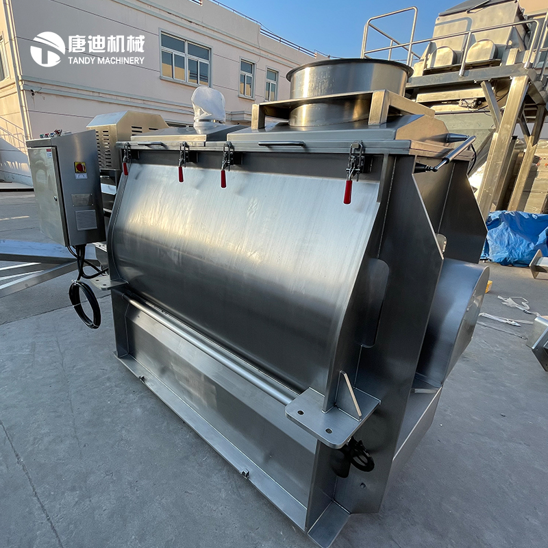 Tangdi Machinery Equipment Food Additive Mixer Wrapping Powder Marinate Mixing Single Paddle Mixer