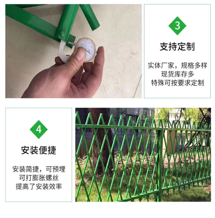 Imitating bamboo guardrails for the construction of new rural areas, stainless steel guardrails for parks, scenic areas, protective fences, simulation fences, and fences