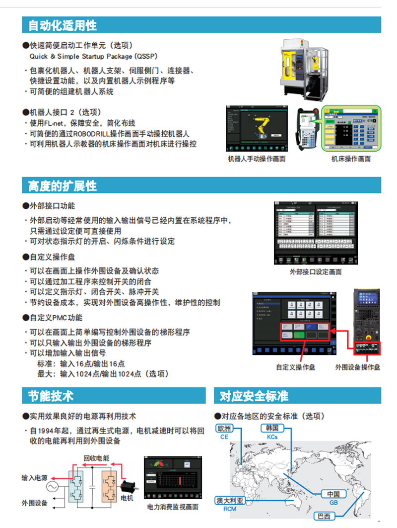 Japan FANUC Drilling and Tapping Machining Center Fanuc Frank Yellow Machine 14 knives 21 knives copper machine