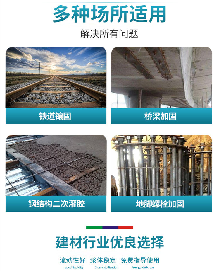 High strength epoxy resin mortar, high-strength and high adhesive cement pavement repair material