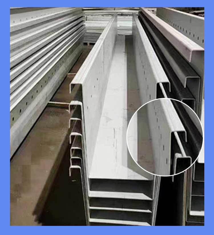 Stainless steel gutter factory roof drainage ditch U-shaped groove CNC precision bending galvanized water tank drainage system