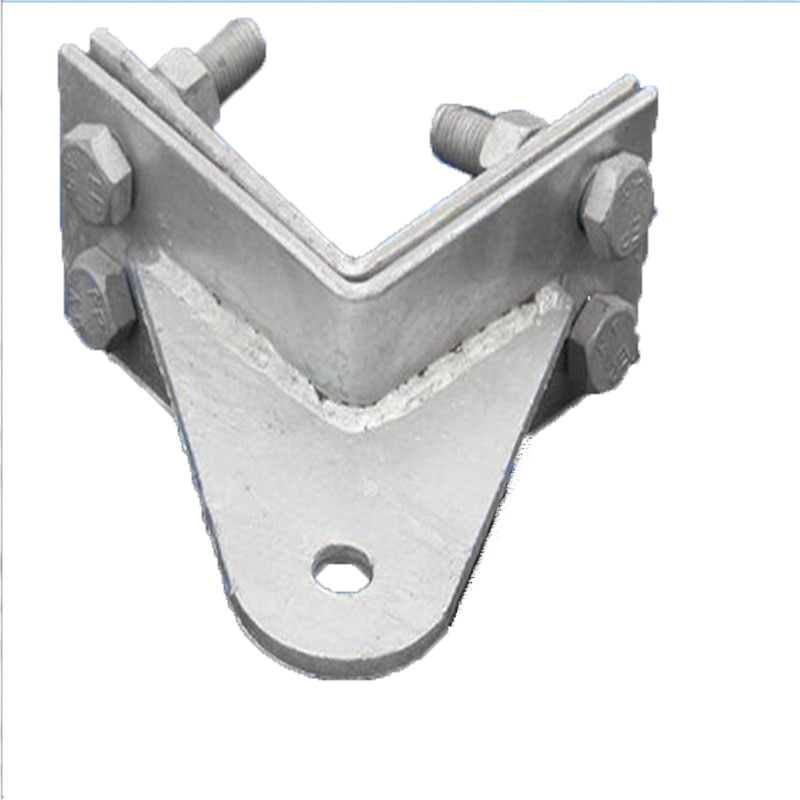 The fastening fixture is used for the connection of tension clamp suspension fittings, optical cable connection boxes, and iron towers