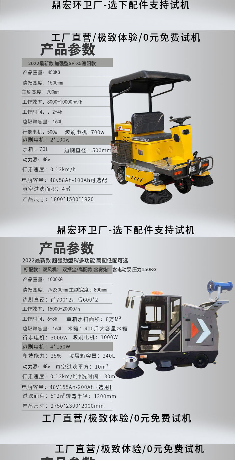 Driving New Energy Sweeper Factory Workshop Cleaning Industrial Mobile Electric Vacuum Sweeper Dinghong Manufacturing