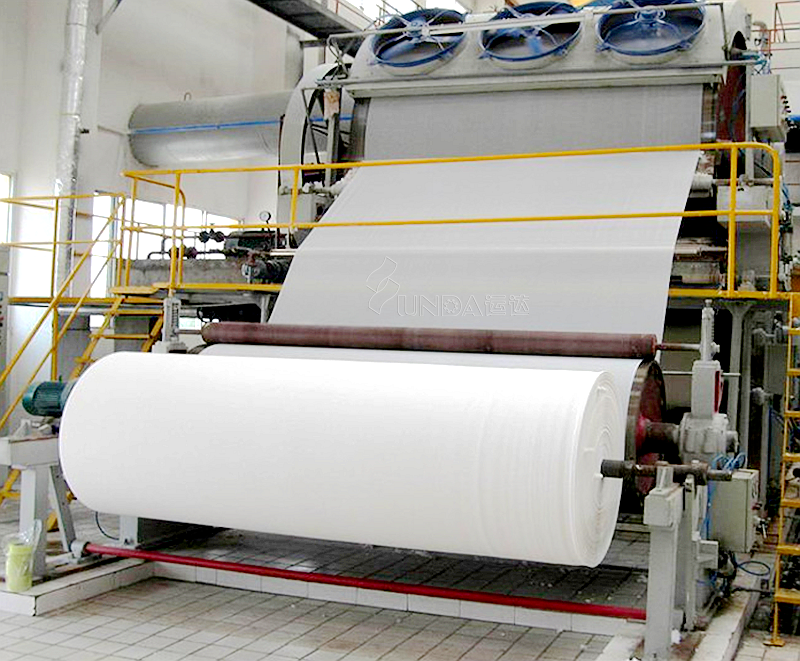 1880 Bamboo Pulp Production Toilet Paper Production Line with a daily output of five tons of bamboo pulp Guangmao Paper Machinery Factory