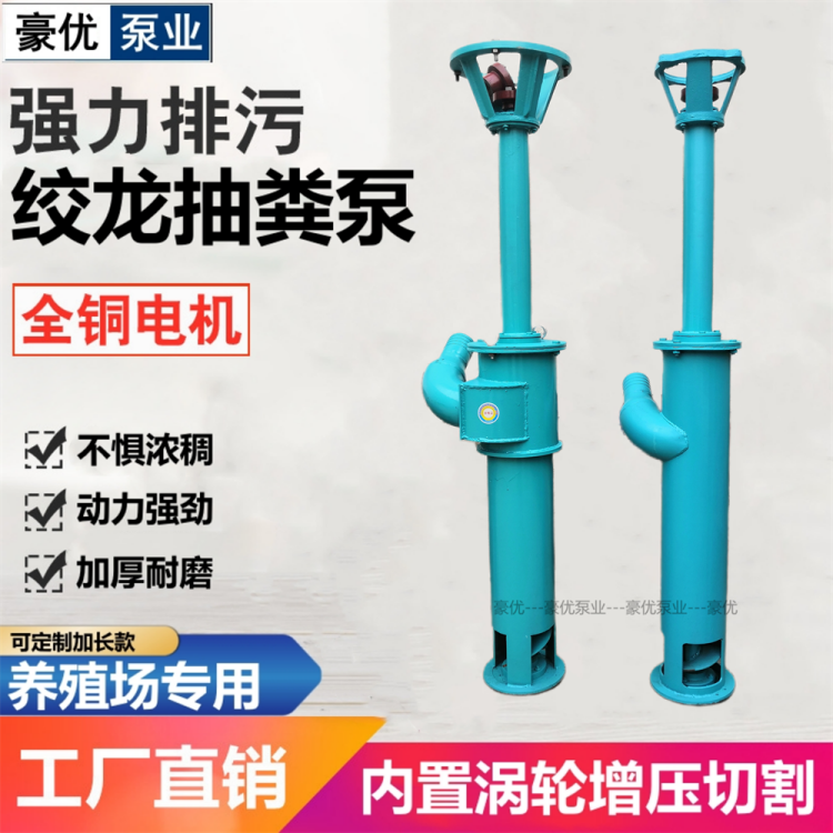 液下绞龙抽粪泵 立式抽粪养殖场排污泵 化粪池沼气池抽粪水泵批发