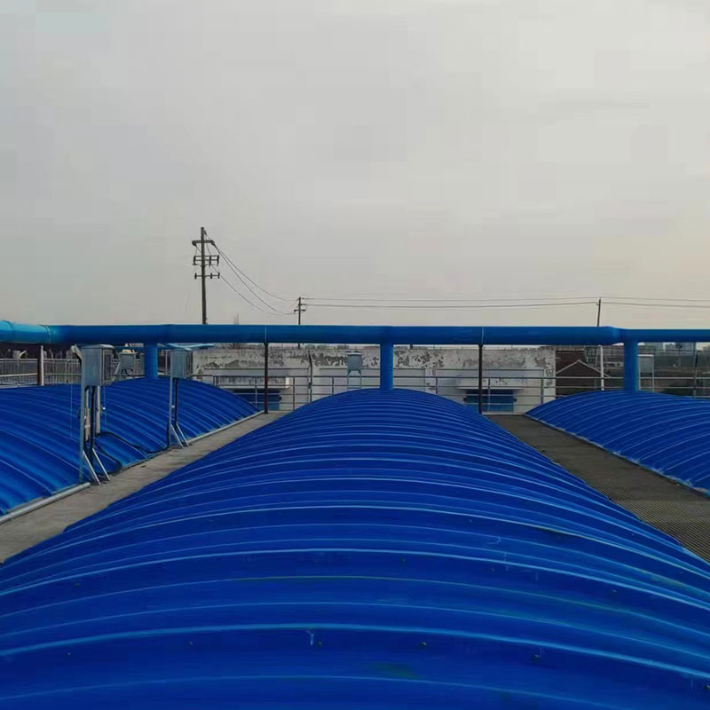 Glass fiber reinforced plastic cover plate sewage pool gas collection hood, extruded hollow web plate, flat plate sewage plant trench cover