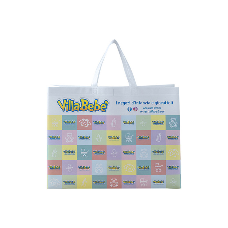 Production of customized non-woven fabric education bag for primary school students training class tutoring Cram school handbag with printable logo