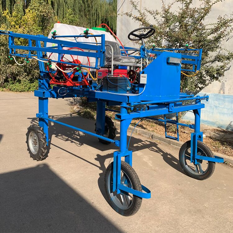 Crop folding pole pesticide applicator diesel elevated four wheel sprayer self-propelled rice field pesticide applicator