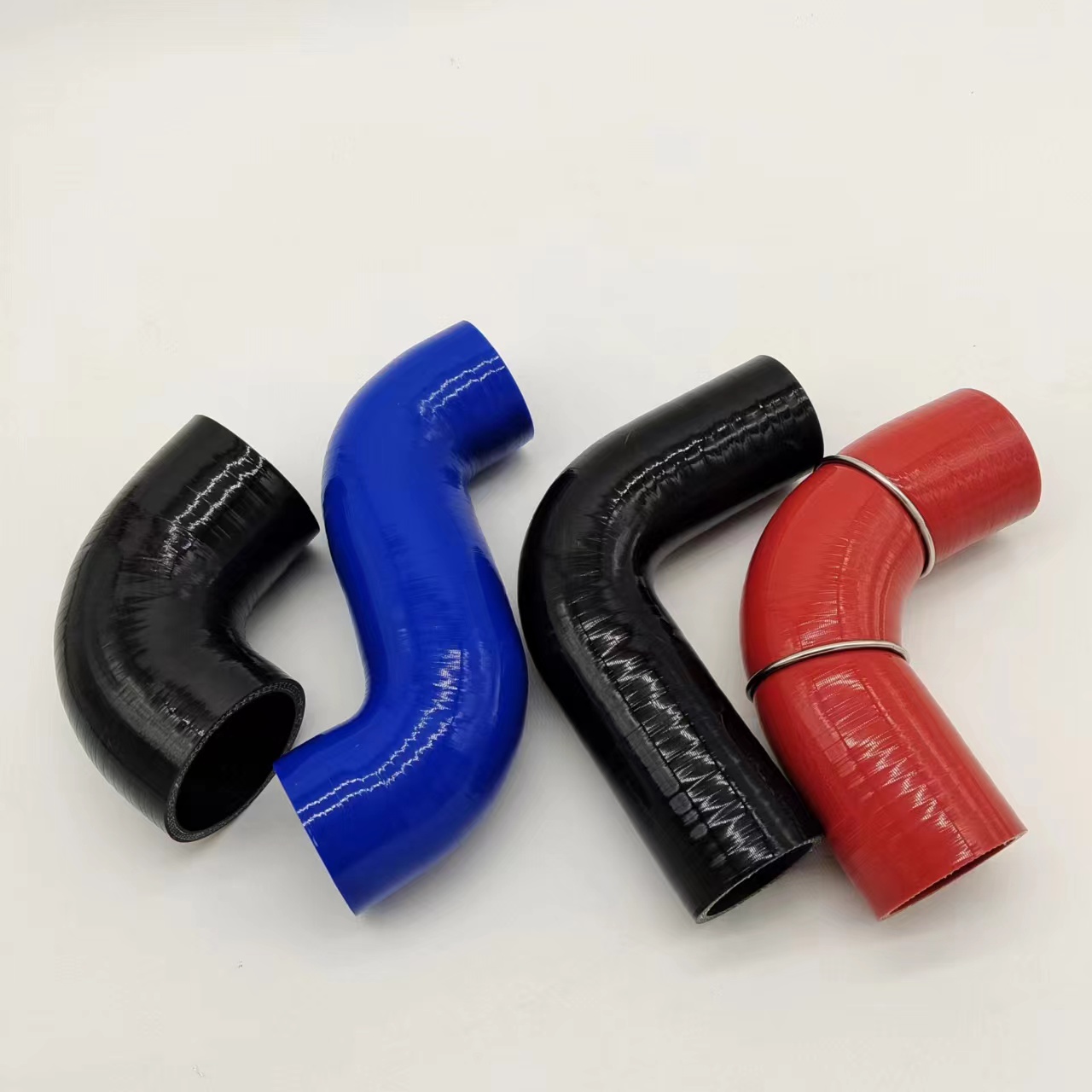 Ruiguan silicone customized variable diameter silicone hose for automotive accessories, rubber elbow, high-temperature resistant and irregular insulation hose