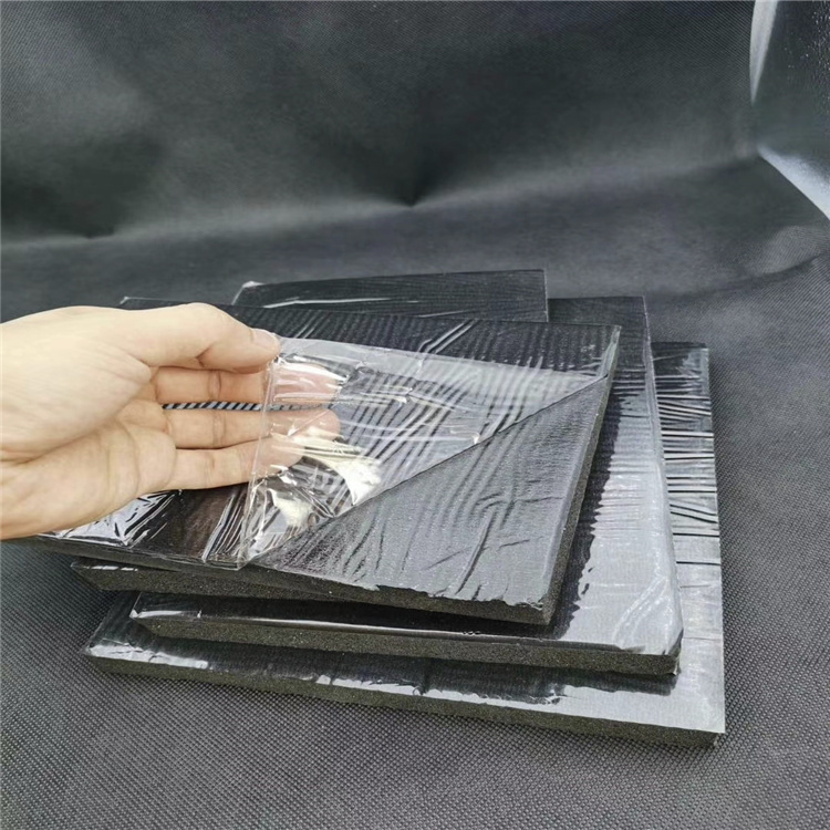 Songbu self-adhesive rubber plastic adhesive aluminum foil sponge board floor sound insulation and shock absorption pad material heat insulation and sun protection cotton support customization