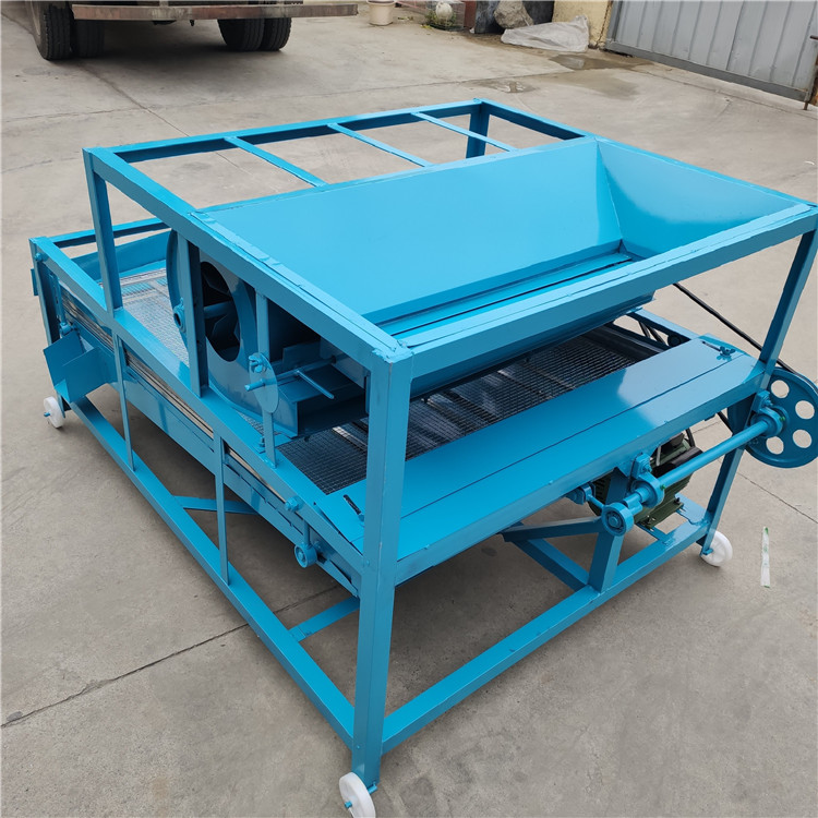 Double layer screening machine for rice, Xinchen blowing type millet impurity removal machine, soybean seed selection machine