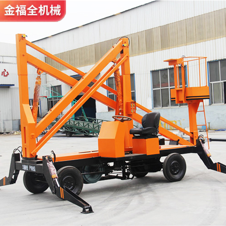 Jinfu full electric curved arm elevator hydraulic lifting platform Aerial work platform self-propelled lifting platform