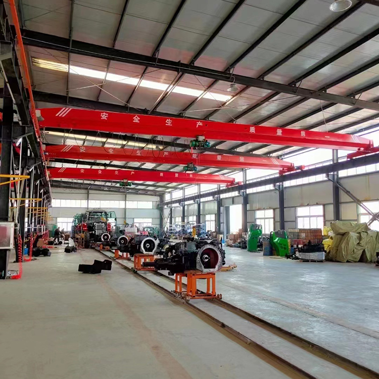 Workshop use 9m high 20t single beam travelling crane 2t electric overhead travelling crane Overhead crane