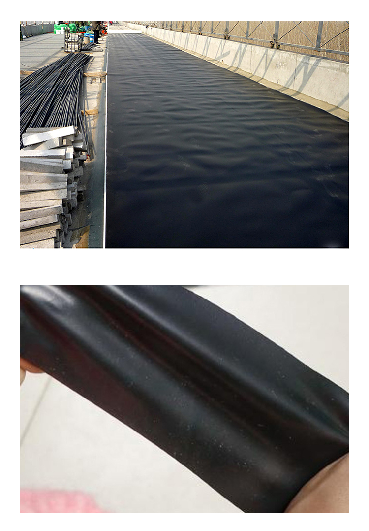 0.4mm polyethylene film aquaculture anti-seepage film anti-seepage hdpe geomembrane smooth rough surface