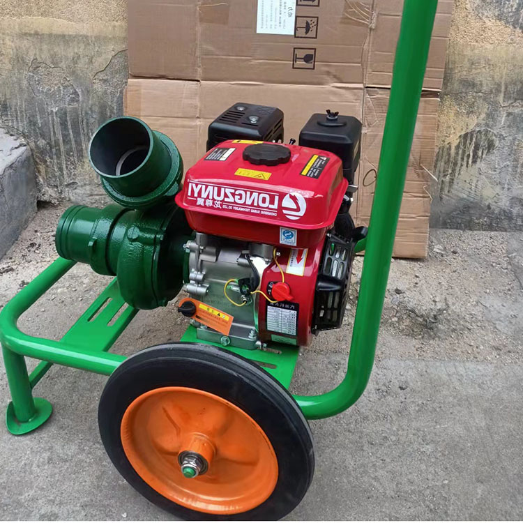 Gasoline pump, garden greening, 3-inch drainage pump, portable self priming pump, high lift