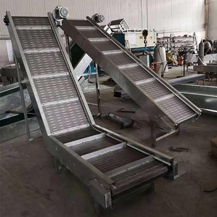 Customized 304 stainless steel chain elevator dryer, carbon steel heavy-duty chain plate mesh belt conveyor assembly line