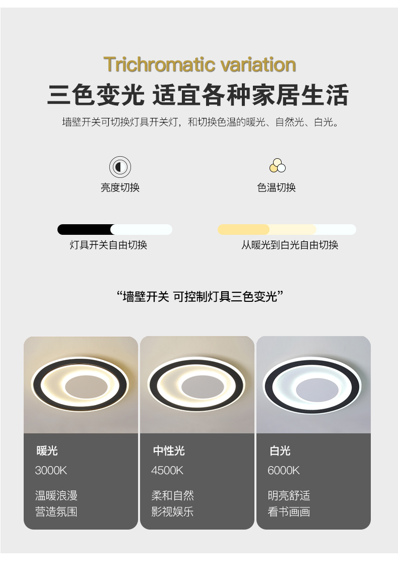 Shengpu Lighting Modern and Simple Nordic LED Living Room Lamp, Dinner Pendant Lamp, Atmosphere Main Lamp, Circle shaped Creative Customization