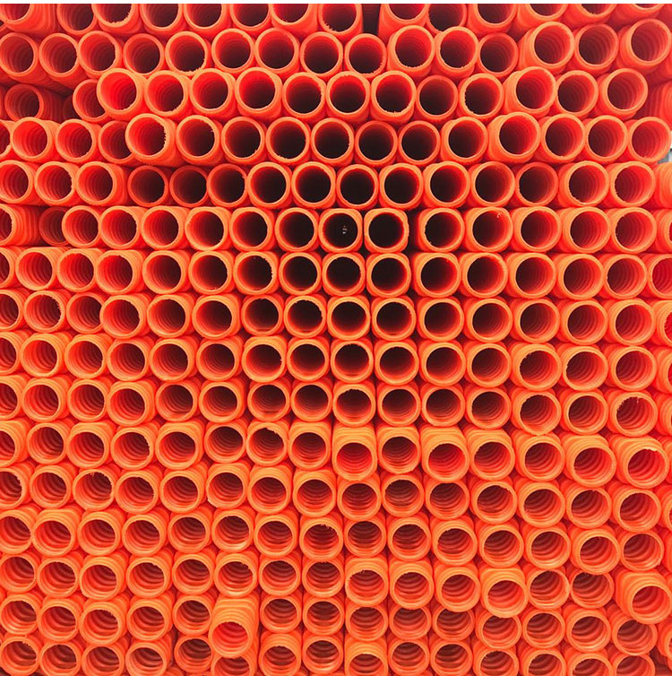 Rectangular corrugated pipe threading pipe MPP high-voltage power protection pipe Polypropylene multi specification cable square power pipe