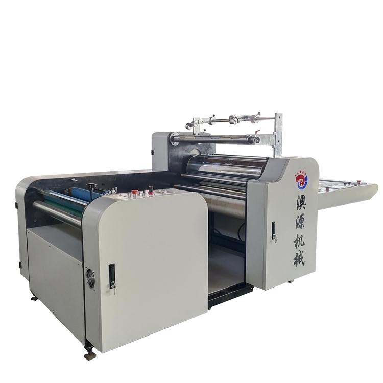 Pre coating Pouch laminator Aoyuan manual laminating machine computer temperature control automatic hydraulic automatic edge lapping