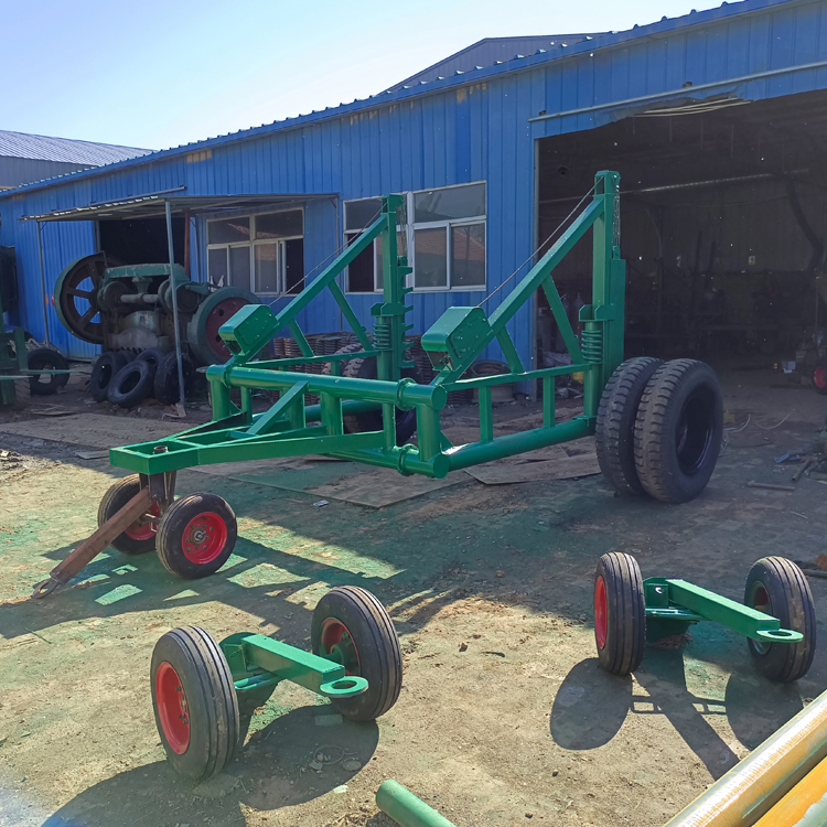 Cable payout truck with a 5-ton cable reel payout tractor is used for the transportation and deployment of cable reels