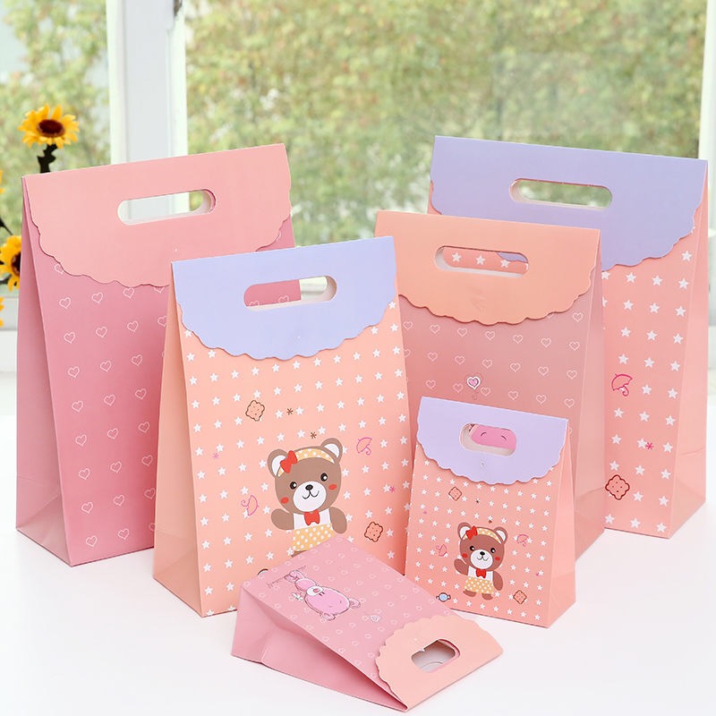 Handbag Printing Customization Personalized Thickened Colored Paper Bag Simple Delivery Bag Handbag Printing Factory Yicai