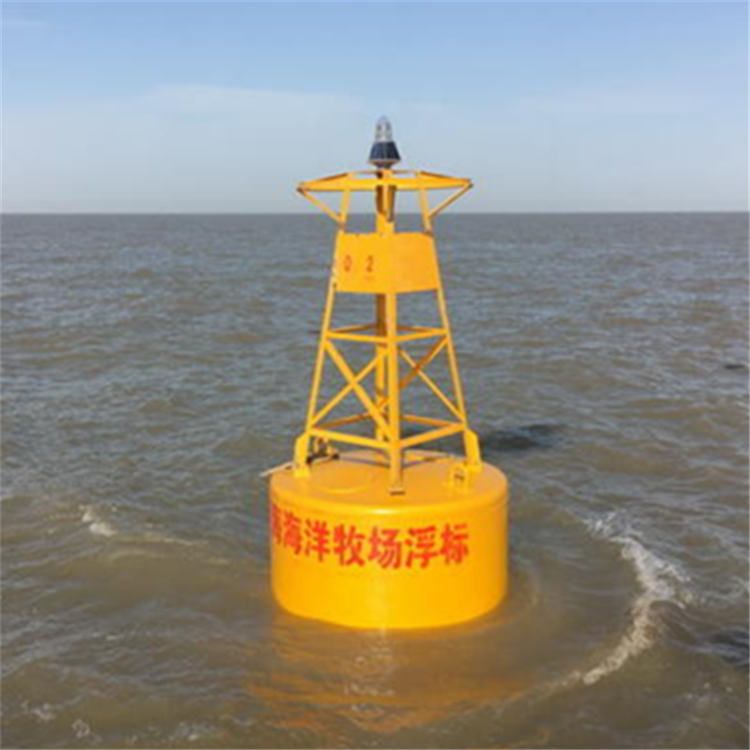 Botai Plastic Navigation Aids Supply Cylindrical Combined Channel Warning Buoy Installation, Soaking Resistant Marine Float