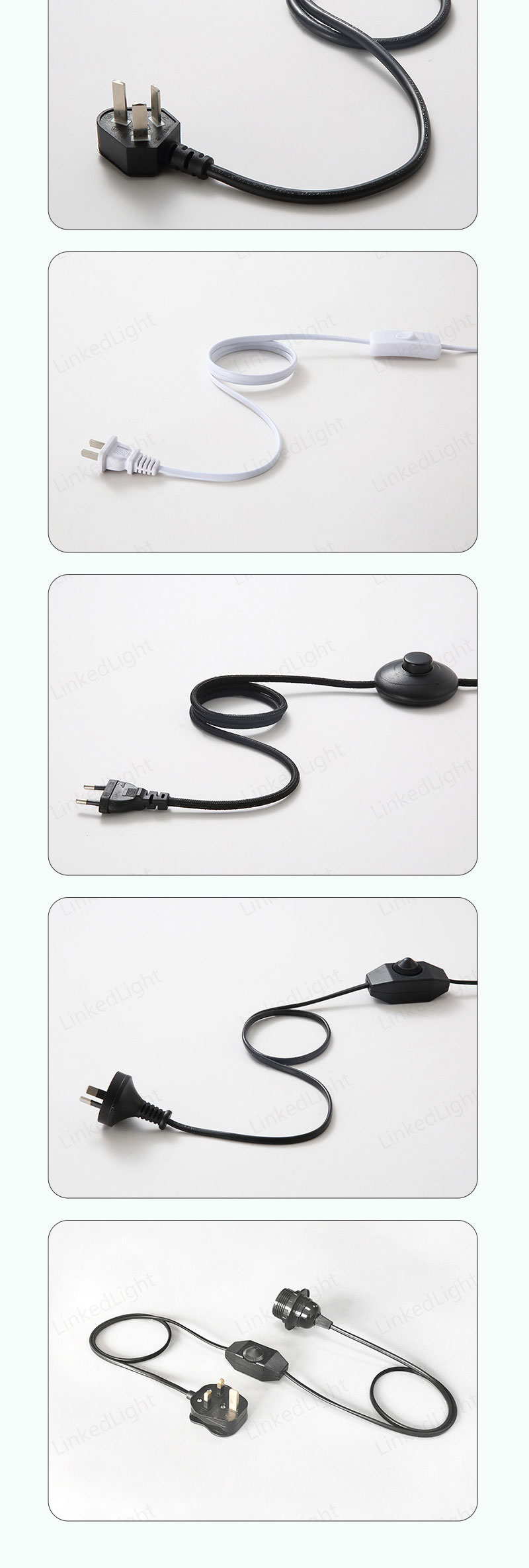 The national standard three plug power cord is made of pure copper material, which is not easy to fall off and can be easily plugged and unplugged, and can be customized