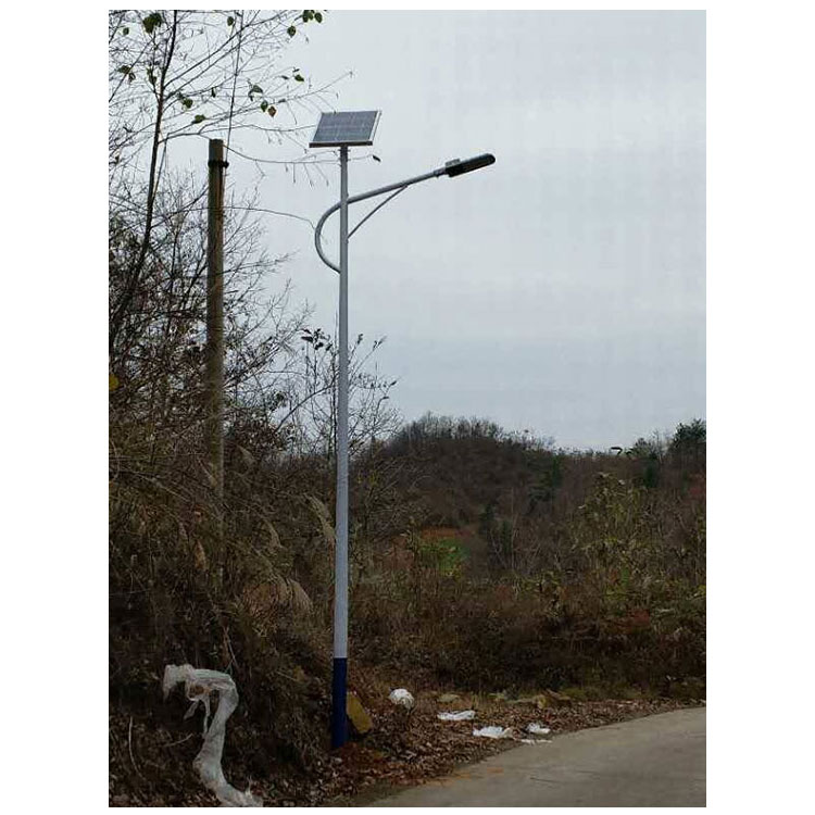 Road lighting project LED lamp holder with 9m solar street lamp production Runchang Lighting