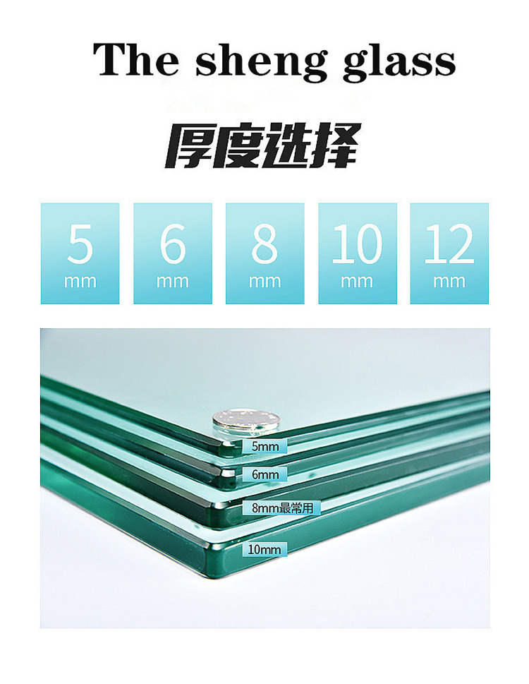 Shengbo Fireproof Laminated Glass Commercial Housing Building Lighting Roof Partition Surface Smooth and Wear Resistant