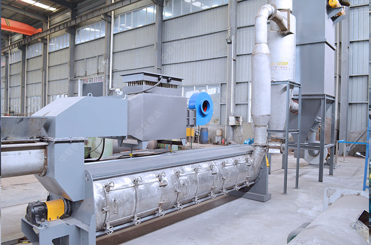 Continuous resin powder air sweep dryer has good drying effect and can be flexibly selected as a heat source