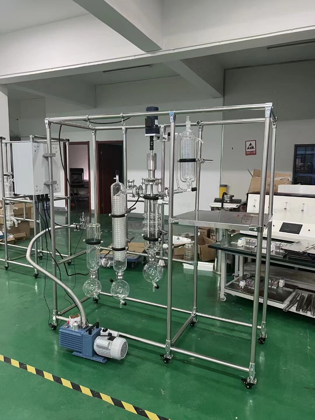 菲跃玻璃氟化物智能短程蒸馏回流设备水分子互作仪