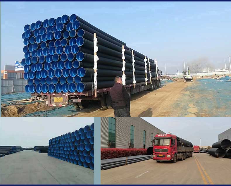 600hdpe corrugated pipe HDPE large diameter double wall sewage treatment Shengfeng Pipe Industry