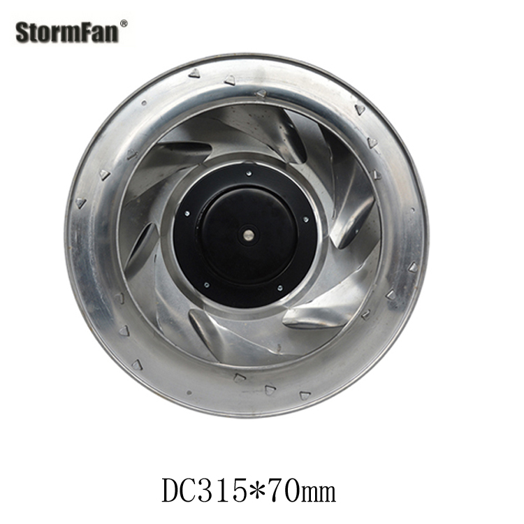 STORMFAN Precision Air Conditioning Fan DC Outer Rotor Backward Tilting Centrifugal Fan 318mm DC Fan Series