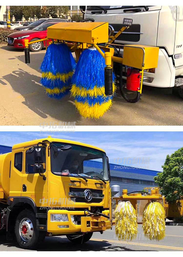 Vehicle mounted guardrail cleaning machine with stable remote control operation performance for Zhongtuo City high-speed guardrail cleaning